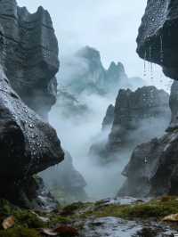 雨_石林華鎰山_四川廣安