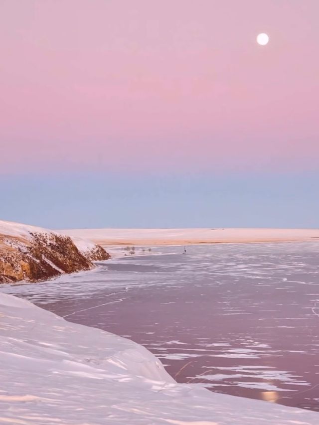 呼倫湖絕美日落機位