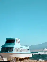 青海湖最美的冰岸藍浪藏在了二郎劍半島