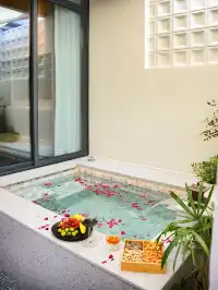 在紹興!一房一池入冬儀式感!庭院泡湯開啟