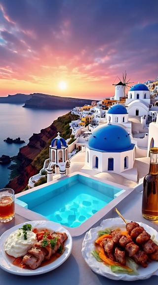 Santorini: Nơi mà ẩm thực và tình dục đều lãng mạn