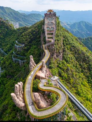 Cloud hand bridge in the sky! Marling Tianguan, the top choice for trips around Jiangsu, Zhejiang, and Shanghai