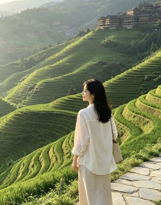 Immerse yourself in the vast matcha-green rice terraces—this is the true way to experience Longji