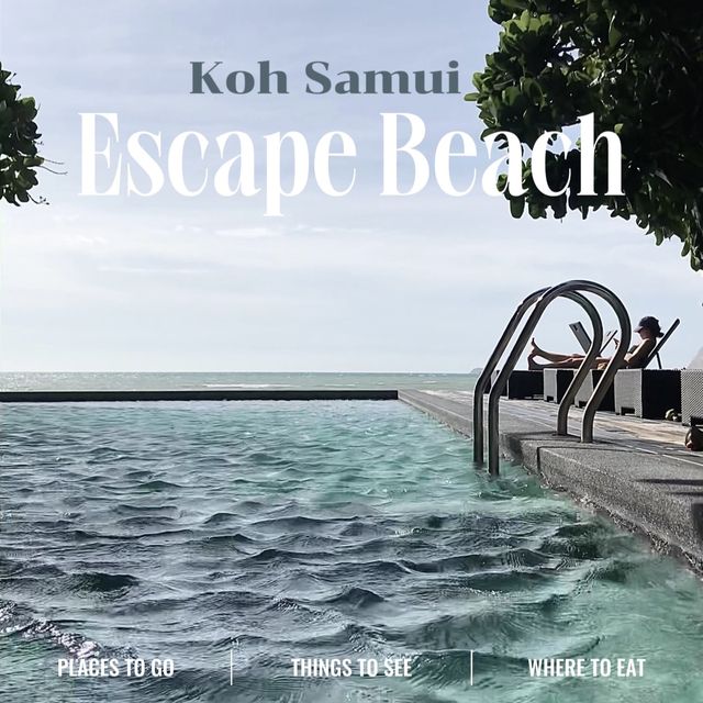 Escape Beach Resort Koh Samui 🏖️