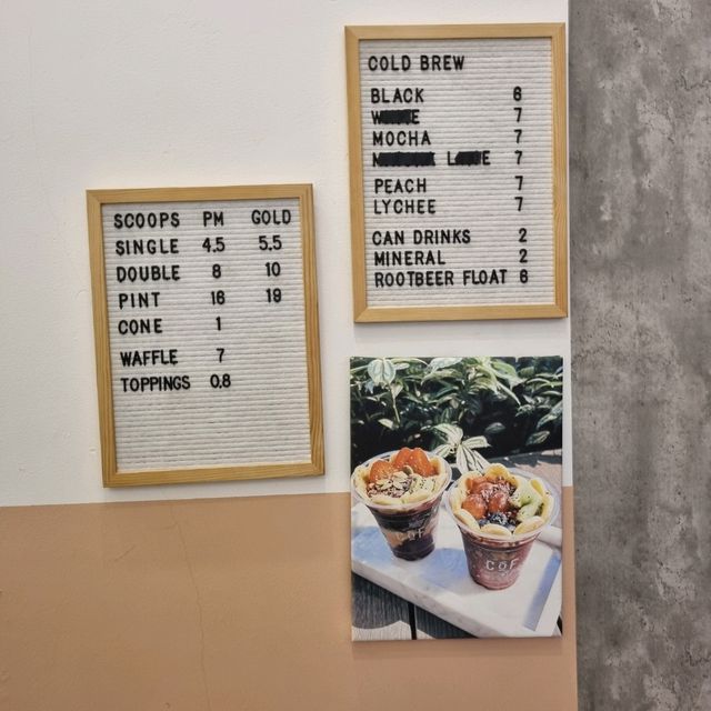 Supper at Cold Fling Ice Cream Bar 🥶