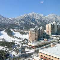 눈 내린 울산바위뷰 카페 ❄️