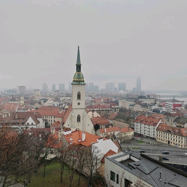 A day in Bratislava during winter 2022