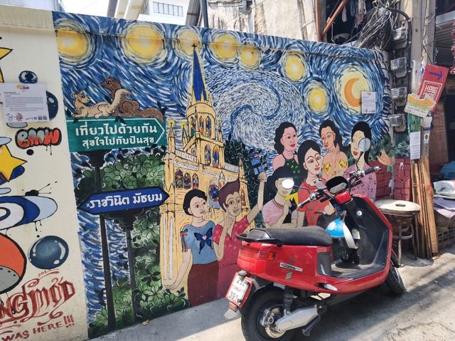 湄南河岸邊～Talad Noi 街頭壁畫區