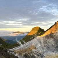 The best view when we visit Sibayak Mountain.