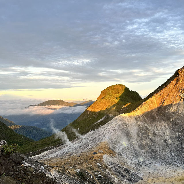 The best view when we visit Sibayak Mountain.