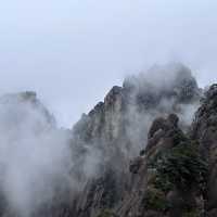 Snowy Huangshan in Anhui China