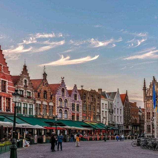 Bruges at sunset