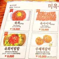 【首爾】韓國生拌章魚牛肉，新鮮食材健康美味。