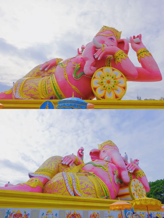 【📍タイ🇹🇭】最速ご利益🙏祈願成就が凄く速いピンクのガネーシャ様にお祈りしてきたよ🩷