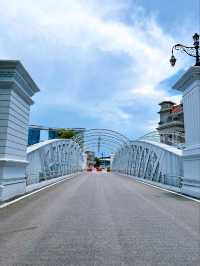 European Elegance in Singapore: The Fullerton Hotel, Victoria Theatre, and Anderson Bridge