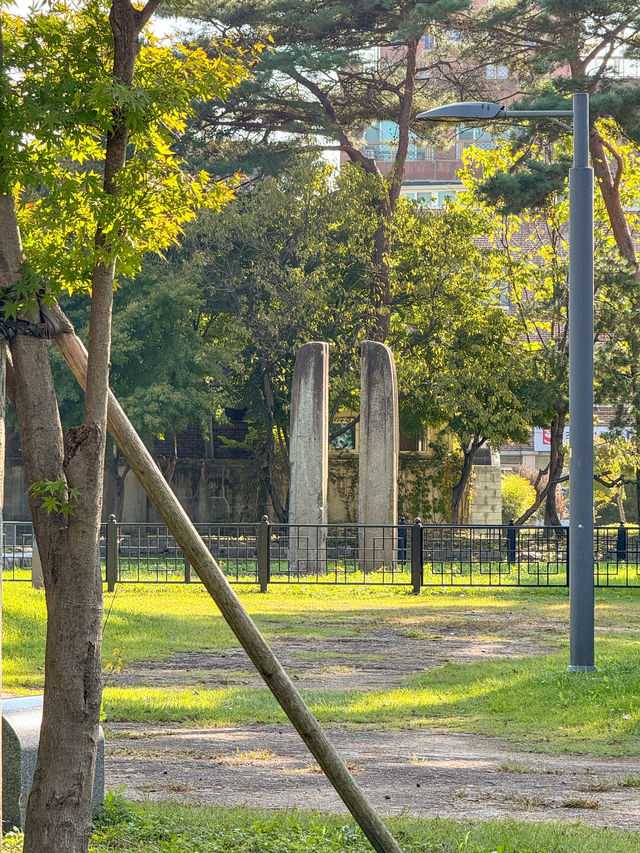역사를 둘러 보는 공원 ’반죽동 당간지주‘
