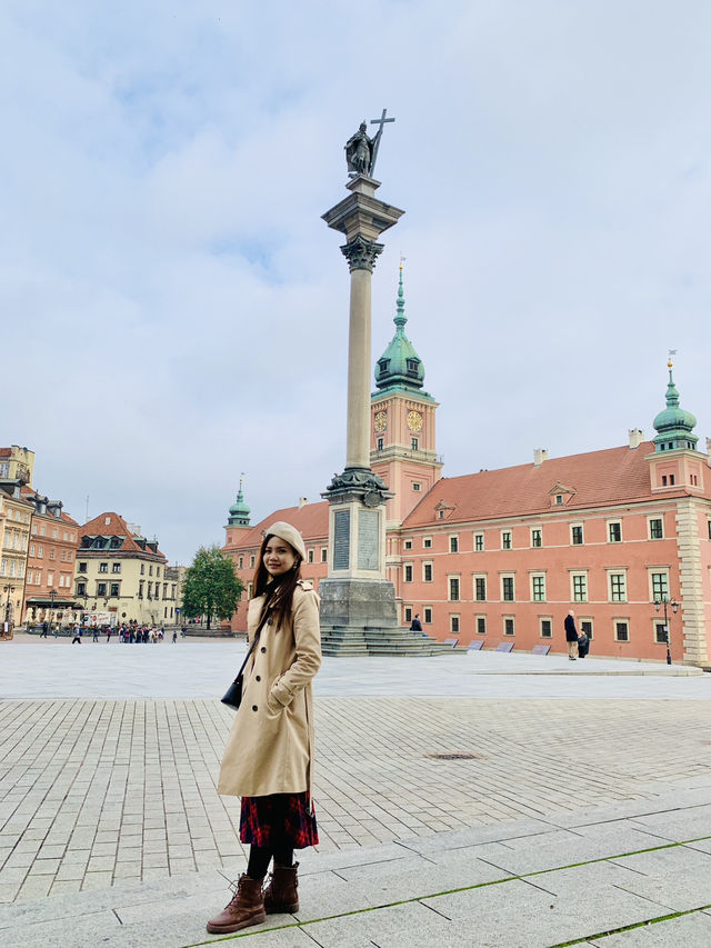 Timeless Charm: Warsaw's Old Town on a Gloomy Day