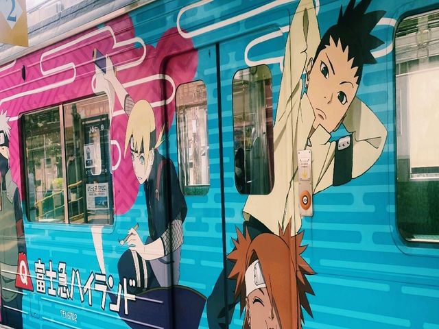 【山梨×禾生駅】ナルトラッピング電車に遭遇！