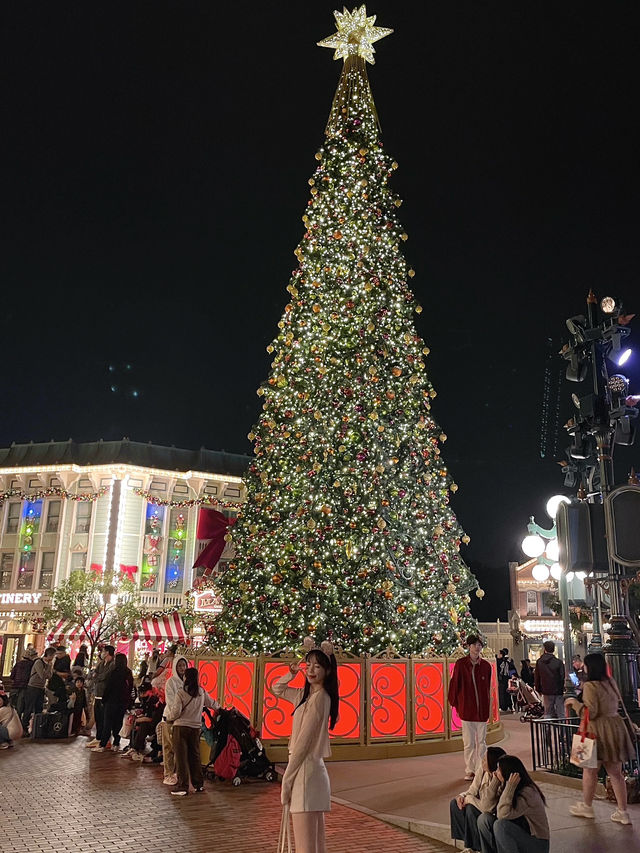在香港迪士尼樂園的節日夢幻時刻🎄🫧