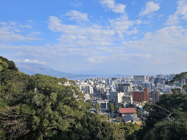 鹿児島一望🤍【城山公園展望台】