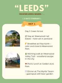Leeds 3-days itinerary 🪄