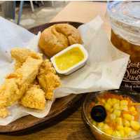 韓国🇰🇷No. 1チキン🍗〝bb.qオリーブチキン〟のお得ランチを食す𓌉◯𓇋 