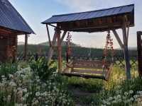 Beautiful summer day in Hemu, Xinjiang