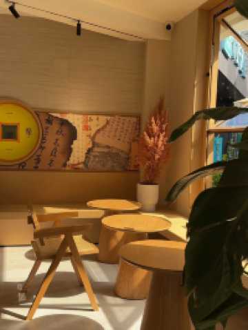 Famous steaming tea in an Ancient Town