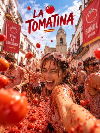 🍅🍅เทศกาล ลา โตมาติน่า (La Tomatina) – สงครามมะเขือเทศสีเลือดหมู🍅🍅
