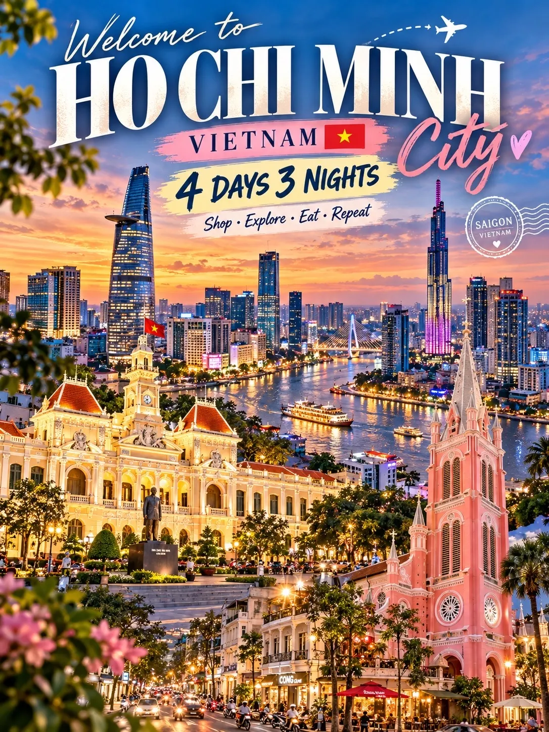 胡志明市 4日3夜攻略 — 盡情Shopping、嘆美食、探索越南之心！