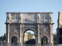 Walking in Rome by the Colosseum 