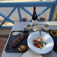 Roka Oia Santorini 💙🍷