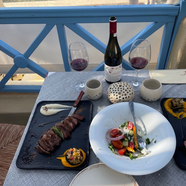 Roka Oia Santorini 💙🍷