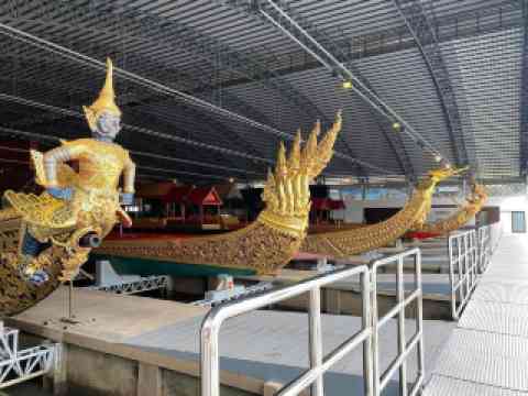 3D アート タイ 王室 御座船 ホットティラ行列 タイの王宮文化（御座船）