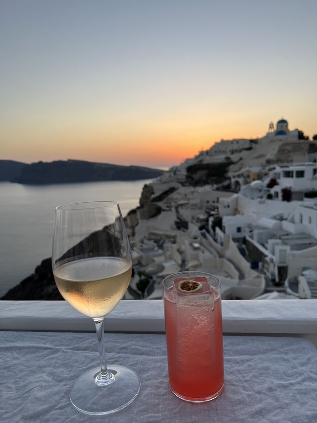 🇬🇷聖托里尼 |由日落吃到入夜的浪漫晚餐🌹