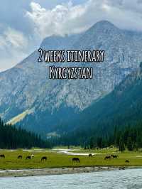 2 week itinerary to take in the breathtaking scenery of Kyrgyzstan🇰🇬