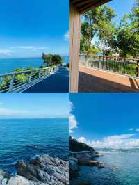 深圳 鹽田海濱棧道 |深邃蔚藍的海面溫柔慵懶的海風絕美看海地
