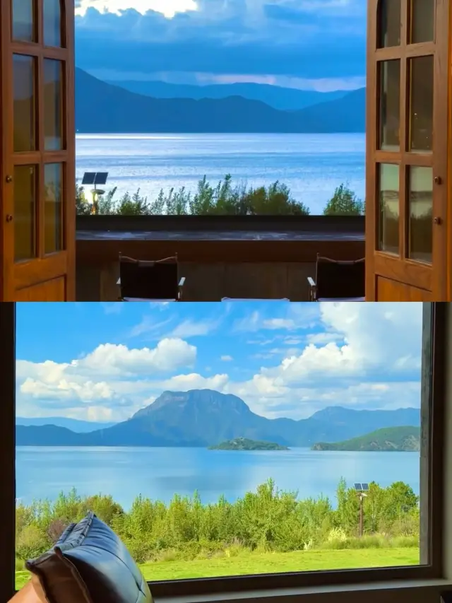 Lugu Lake, living in a cabin from a movie, it's like a movie and a painting. 