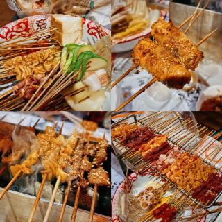73本の串焼きでは足りなかった！もっと串焼きを焼こう！遠方から来た友達に屋台の串焼きをご馳走！美味しかった！