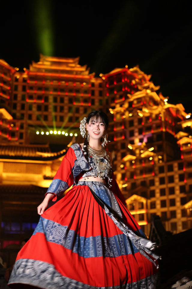 張家界七十二奇樓｜篝火表演&苗服精修照片