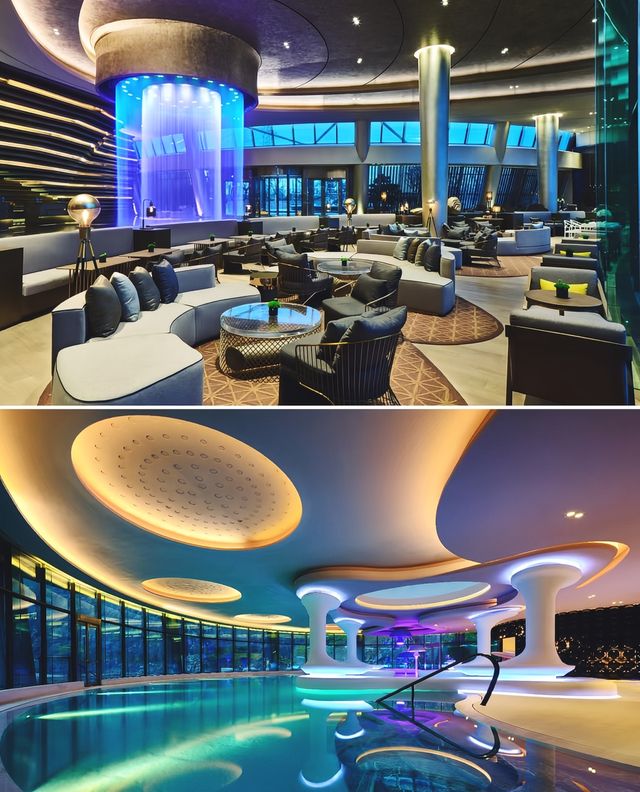 深坑瀑布&崖壁全景！酒店控必睡的深坑酒店