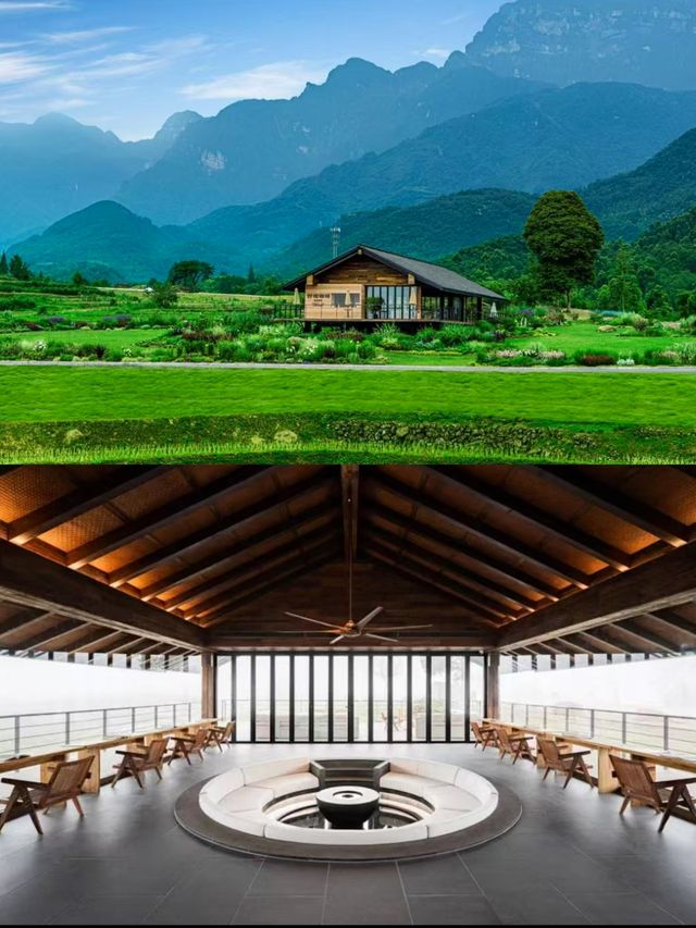 藏在峨眉山下的小瑞士～田園酒店天花板!!