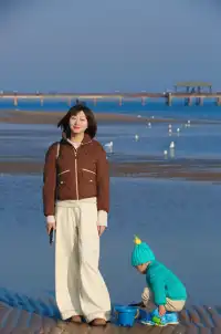 冬季秦皇島海邊這樣穿，包出片兒！