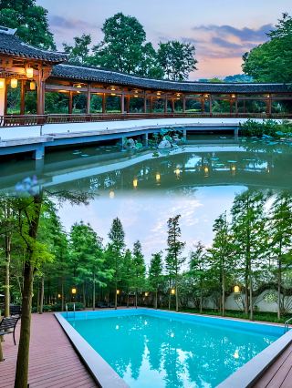 無錫私藏古風湯泉別墅！住進蠡山腳下的避世仙境