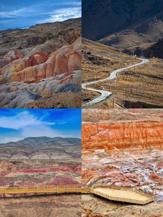 Traveling across northwest China, you finally encounter the Valley of Stars, a flowing natural palette
