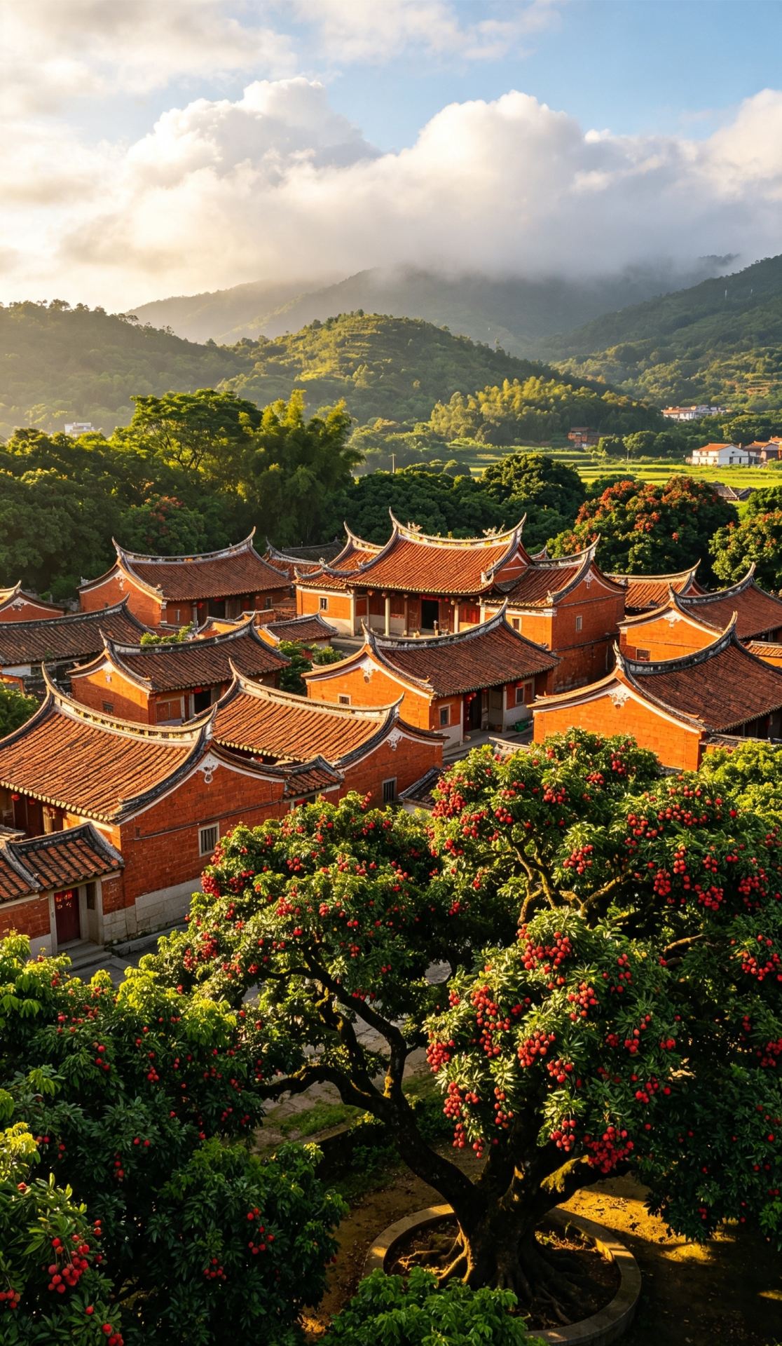 I don't want to be in the crowds! I'm hiding away in Quanzhou's ancient lychee town, a place with a thousand-year history, to be a leisurely "lychee eater".