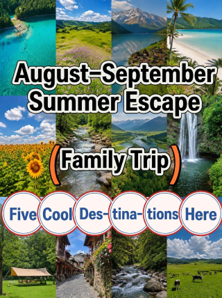 Summer getaway with kids in Aug–Sep｜5 cool spots around 68°F