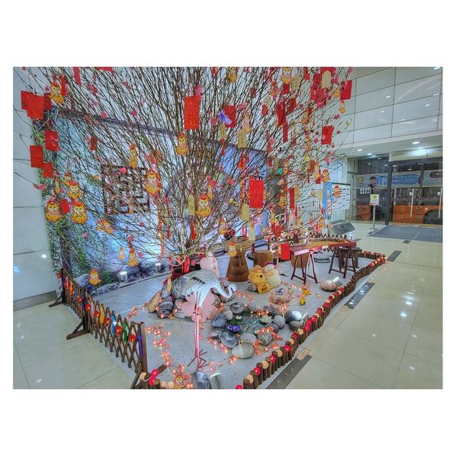 中式庭園迎新歲。都會駅