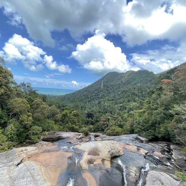 Swimming on a mountain 