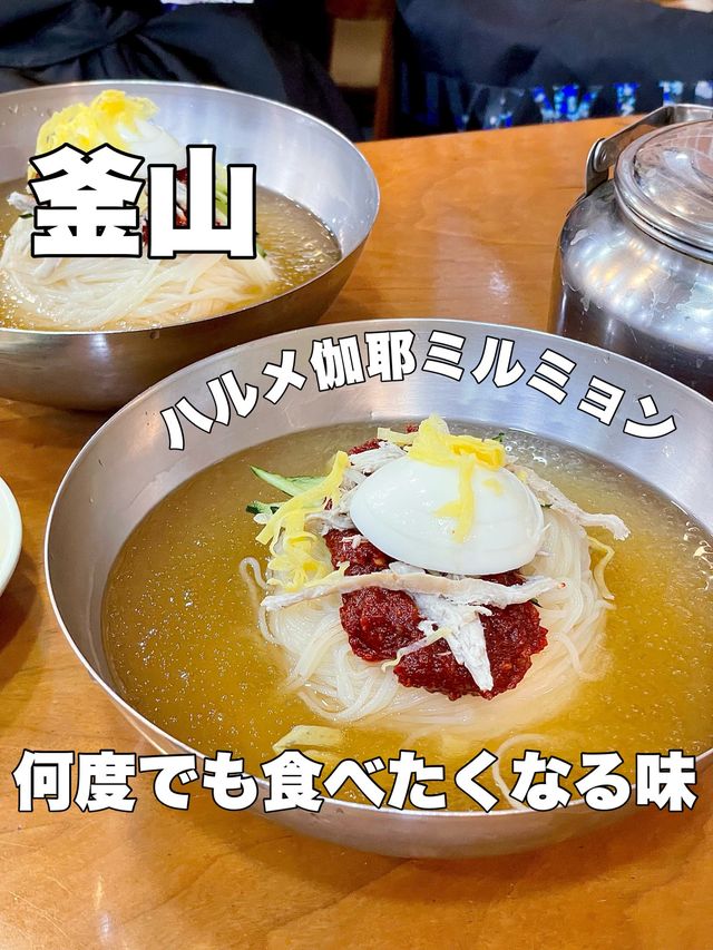 釜山グルメ‼︎おすすめミルミョン